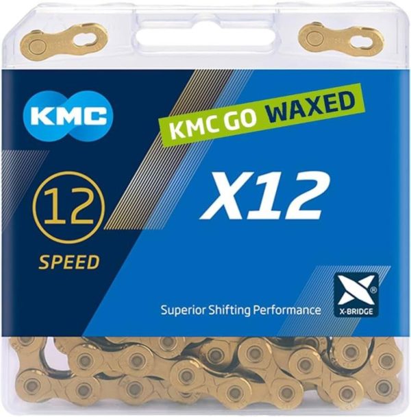 Kmc X12 Zlatý Waxed BOX řetěz