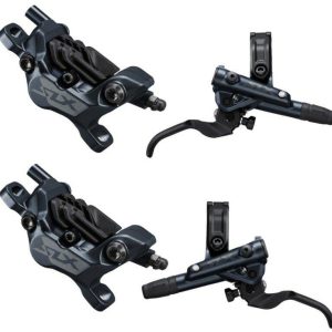 Shimano brzda kotoučová SLX M7120 čtyřpístkové přední a zadní komplet bez kotoučů J-kit v krabičce