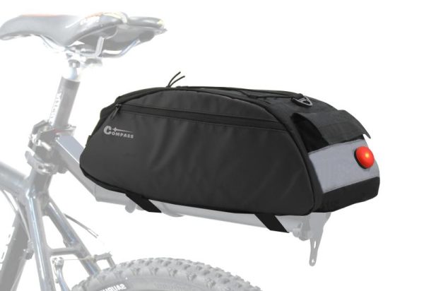 Compass Bike Cyklotaška na zadní nosič + zadní LED světlo