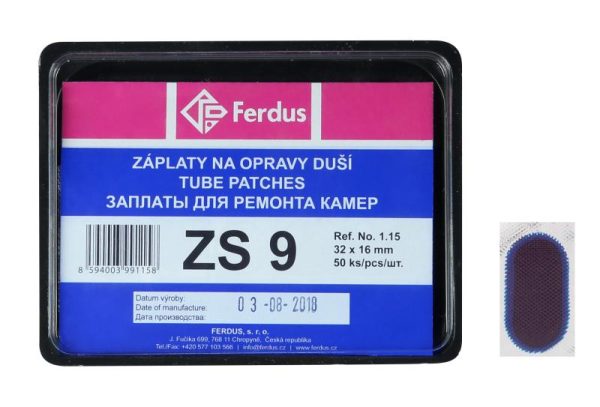 FERDUS Lepení-záplata ZS9 ovál 32x16mm box 50ks