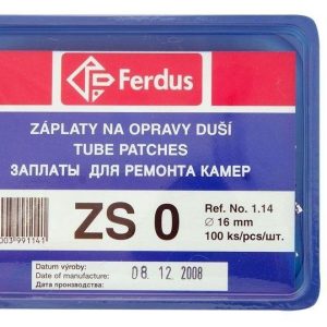 Ferdus ZS-0 Průměr 16mm BOX 100KS záplaty