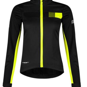 Force FROST černo-fluo dámská softshell cyklobunda