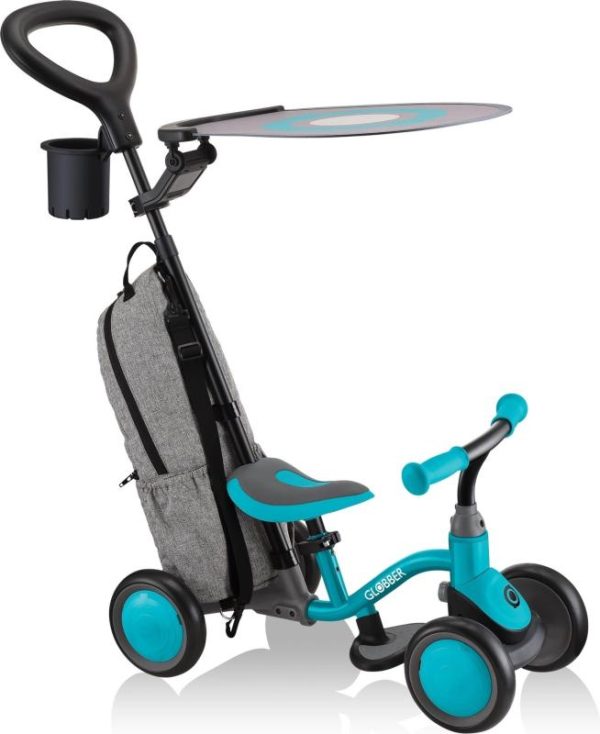 Globber Scooter Deluxe - Learning Bike 3in1 Deluxe -Teal odrážedlo 3v1