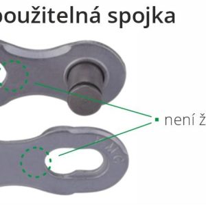 Kmc spojka řetězu 11R DLC