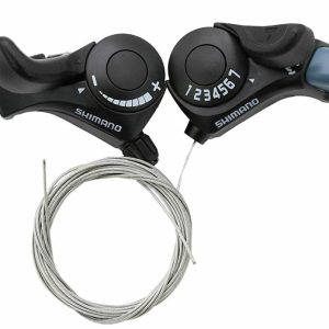 Shimano řazení SL-TX30L+7 7 kolo SIS + lanka 1800 a 2050mm (pár) v krabičce