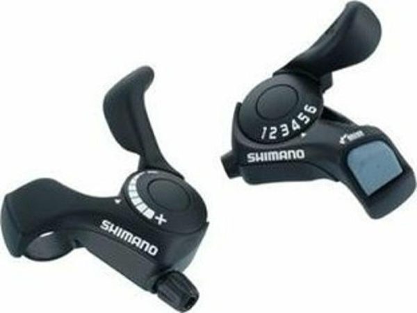 Shimano řazení SL-TX30LFB+R6A 6 kolo SIS + lanka 1800 a 2050mm (pár) v krabičce