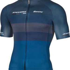 Stevens Aero Equipe Tmavě Modrý Krátký Rukáv dres